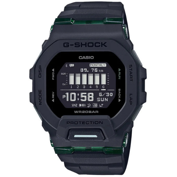 GBD-200UU-1DR | Đồng Hồ Casio | G-Shock | Dây Nhựa | Kết Nối Điện Thoại | Bộ Đếm Bước Chân | WR20BAR