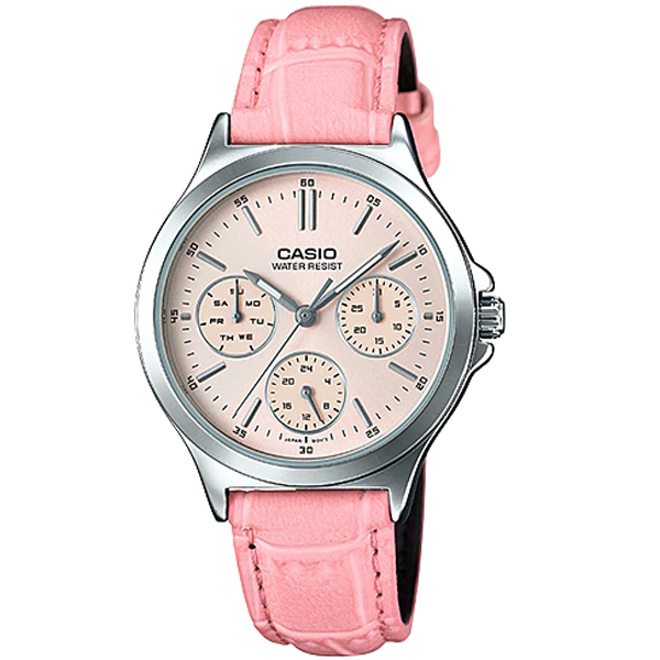 Đồng Hồ Casio Nữ LTP-V300L-4AUDF Màu hồng nữ tính - Đồng hồ 6 kim Tinh tế