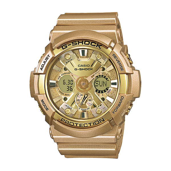Đồng hồ nam Casio G-Shock GA-200GD-9A Dây nhựa mạ vàng - Chống nước 200 mét