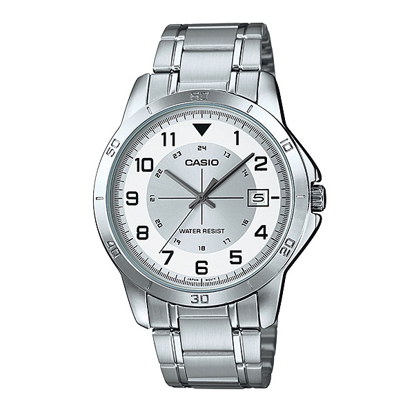 Đồng hồ nam Casio MTP-V008D-7BUDF Dây đeo kim loại - Mặt số màu trắng