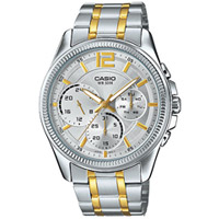 ĐỒNG HỒ CASIO MTP-E305SG-9AVDF Thiết kế đồng hồ 6 Kim - Mạ Vàng Đẳng cấp Trẻ trung