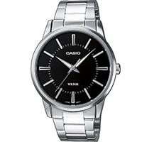 Đồng hồ Casio MTP-1303D-1AV Dây kim loại - Mặt màu đen