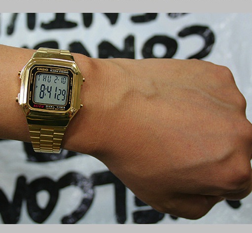 Đồng hồ Casio A178WGA-1ADF Gold
