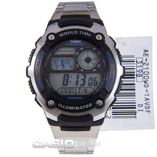 Đồng hồ Casio AE-2100WD-1AVDF thể thao
