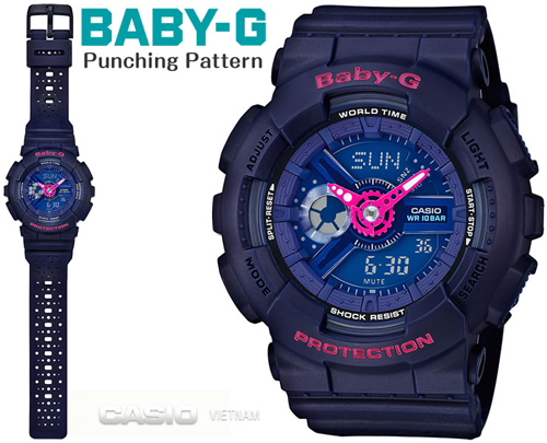 Đồng hồ Casio Baby-G BA-110PP-2A Màu sắc trẻ trung