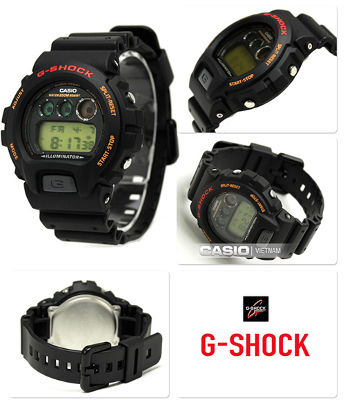 chi tiết đồng hồ nam Casio G Shock DW-6900G-1VHDF