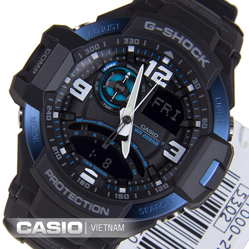 Đồng hồ Casio G-Shock GA-1000-2BDR Thiết kế mạ xanh trẻ trung