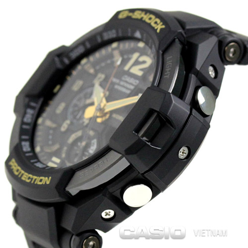 Đồng hồ Casio G-Shock GA-1100GB-1ADR Thiết kế núm điều chỉnh dễ dàng đơn giản