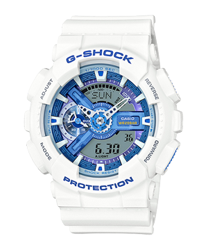 ĐỒNG HỒ G-SHOCK G-SHOCK GA-110WB-7ADR Dây nhựa trắng - Mặt xanh kim điện tử Chính hãng Nhật Bản