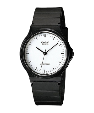 Đồng hồ Nam Casio MQ-24-7ELDF Dây nhựa đen - Mặt trắng đồng hồ kim