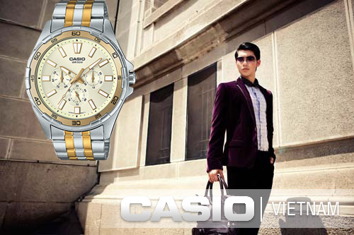 Đồng hồ nam Casio MTD-300SG-9AVDF lịch lãm sang trọng