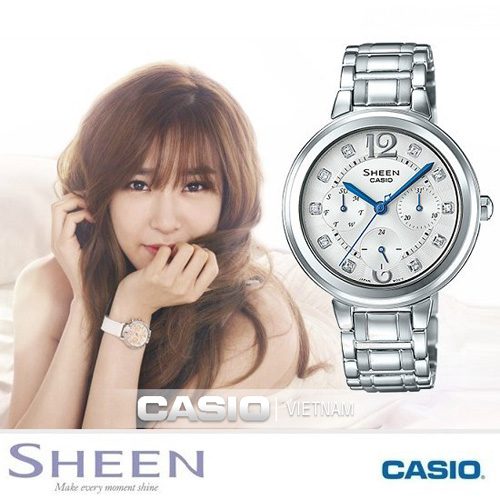 Đồng hồ Casio Sheen SHE-3048D-7AUDR chính hãng Nhật Bản