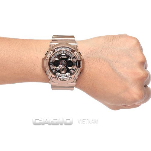 Đồng hồ G-Shock Rose Gold Thiết kế chắc chắn khỏe khoắn