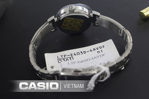 Đồng hồ nữ Casio LTP-E403D-4AVDF Dây kim loại mỏng nhẹ