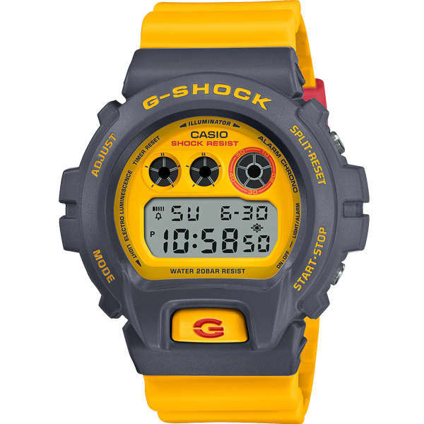 DW-6900Y-9 | Đồng Hồ Casio | G-Shock | Nam | Dây Nhựa | Mặt Điện Tử | Chống Nước WR20BAR