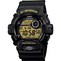 ĐỒNG HỒ CASIO G-SHOCK G-8900-1DR Dây nhựa đen - Mặt tròn đen thể thao - Chống nước 200 mét