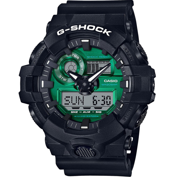 GA-700MG-1A | Đồng Hồ Casio | G-Shock | Nam | Dây Nhựa | Phiên Bản Màu Đặc Biệt | WR20BAR