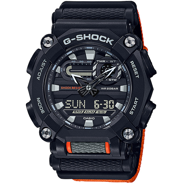 GA-900C-1A4 | Đồng Hồ Casio | G-Shock  | Nam | Dây Vải | Chống Nước 200M