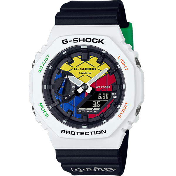GAE-2100RC-1A | Đồng Hồ Casio | G-Shock | Rubik | Dây Nhựa | WR20BAR
