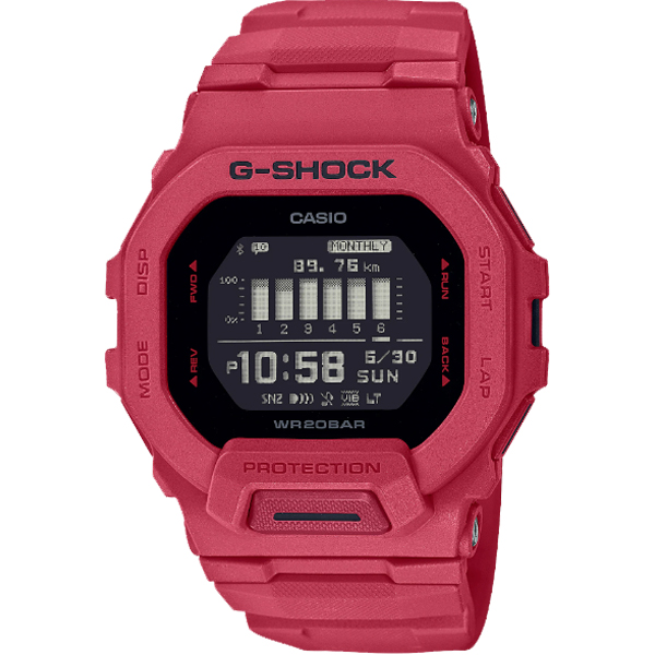 GBD-200RD-4 | Đồng Hồ Casio | G-Shock | G-SQUAD | Kết Nối Điện Thoại | Bộ Đếm Bước Chân | WR20BAR