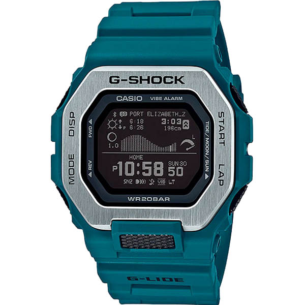 Đồng Hồ Casio G Shock GBX-100-2DR | Nam | Dây Nhựa Màu Xanh | Mặt Vuông Viền Kim Loại | Kết Nối Điện Thoại