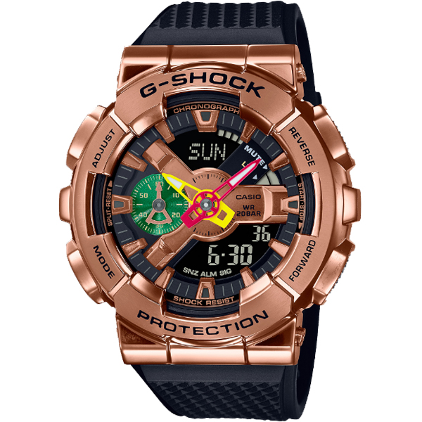 GM-110RH-1A | Đồng Hồ Casio | G-Shock | Nam | Vỏ Kim Loại Mạ Vàng | Chống Nước 200M