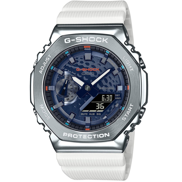 GM-2100RI21-7A | Đồng Hồ Casio | G-Shock | Dây Nhựa | Phiên Bản Giới Hạn | Viền Kim Loại | WR20BAR