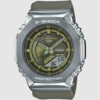 GM-S2100-3A | Đồng Hồ Casio | G-Shock | Nữ | Dây Nhựa | Vỏ Kim Loại | WR20BAR