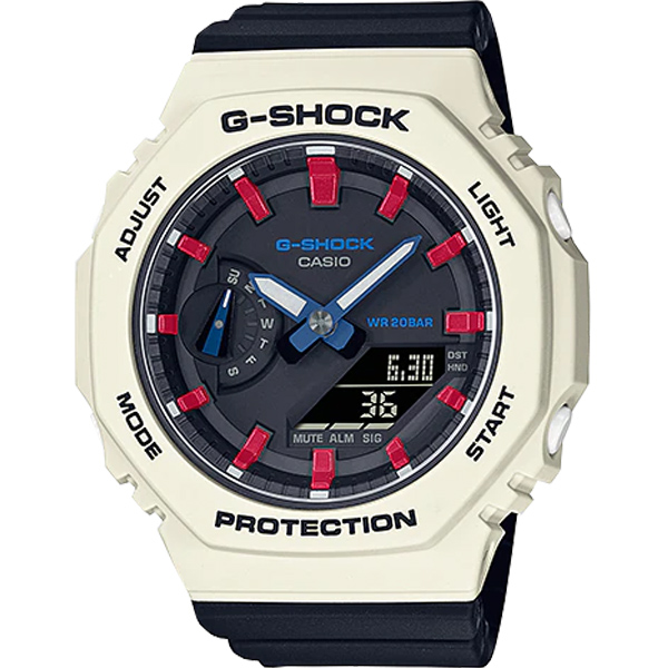GMA-S2100WT-7A2 | Đồng Hồ Casio | G-Shock | Dây Nhựa | Cấu Trúc Bảo Vệ Lõi Cacbon | WR20BAR
