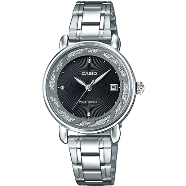 Đồng hồ nữ Casio LTP-E120D-1ADF Dây đeo kim loại - Viền mạ kim tuyến sang trọng nữ tính