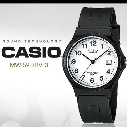 đồng hồ Casio mw-59-7b dây nhựa