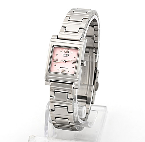 Đồng hồ nữ LTP-1237D-4ADF dây đeo kim loại mặt hồng