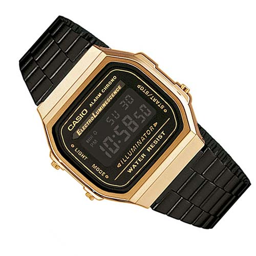 mẫu đồng hồ điện tử Casio A168WEGB-1BDF