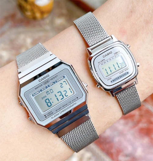 Đồng hồ đôi Casio A700WM-7ADF & LA670WEM-7DF