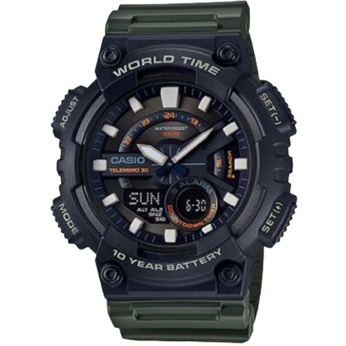 Đồng hồ nam world time AEQ-110W-3AVDF