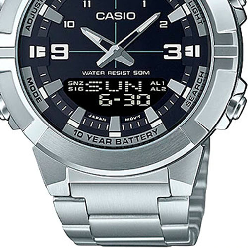 dây kim loại đồng hồ Casio AMW-870D-1AVDF