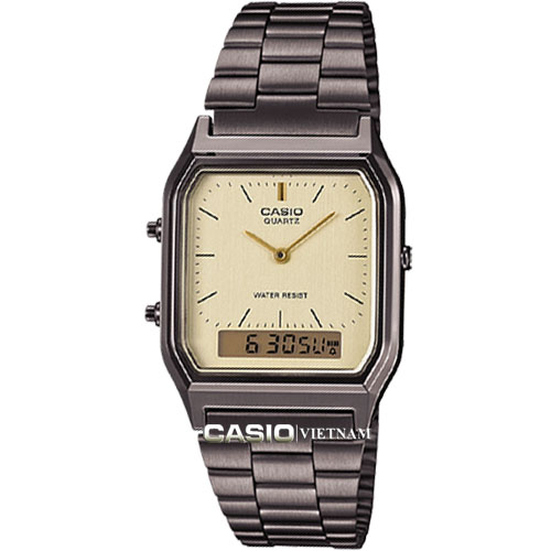 Đồng hồ Casio AQ-230GG-9ADF dây kim loại