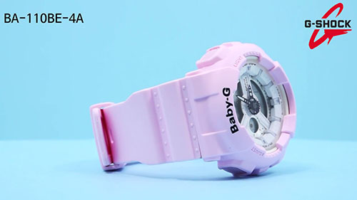 Mẫu đồng hồ Baby G BA-110BE-4ADR màu trắng hồng