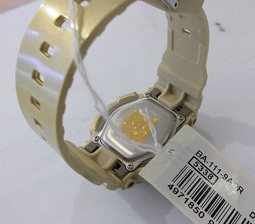 tem vàng chống hàng giả của đồng hồ Baby G BA-111-9ADR