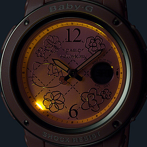 Đèn led đồng hồ nữ BGA-150KT-4B