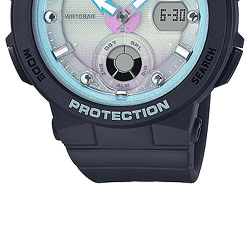 Dây nhựa đồng hồ nữ Casio BGA-250-1A2