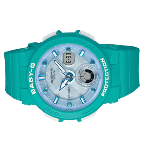 Đồng hồ Casio Baby-G BGA-250-2A dây nhựa màu xanh