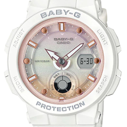 Đồng hồ Casio Baby-G BGA-250-7A2 Dây nhựa trắng 