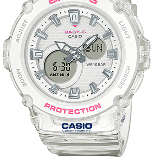 Đồng hồ Casio Baby G BGA-270S-7A dây nhựa màu trắng