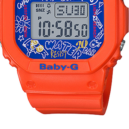 chi tiết về đồng hồ nữ Baby G BGD-560SK-4A