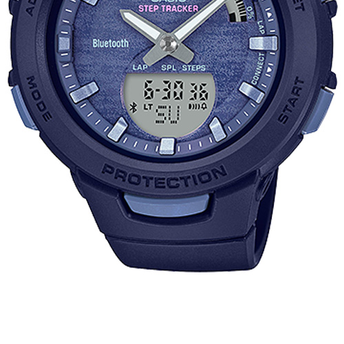 dây nhựa đồng hồ nữ BSA-B100AC-2ADF