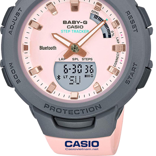 dây nhựa đồng hồ casio BSA-B100MC-4A