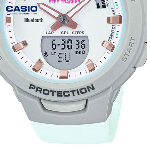 dây nhựa đồng hồ casio BSA-B100MC-8A