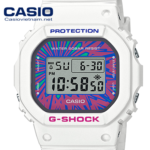 Chi tiết phần mặt đồng hồ Casio G Shock DW-5600DN-7DR