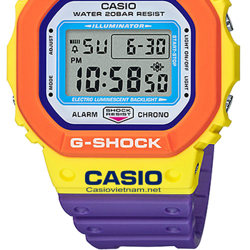 dây nhựa đồng hồ Casio DW-5610DN-9DR